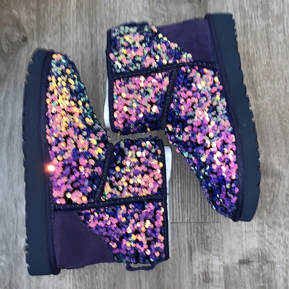 Ugg mini stellar sequin boots